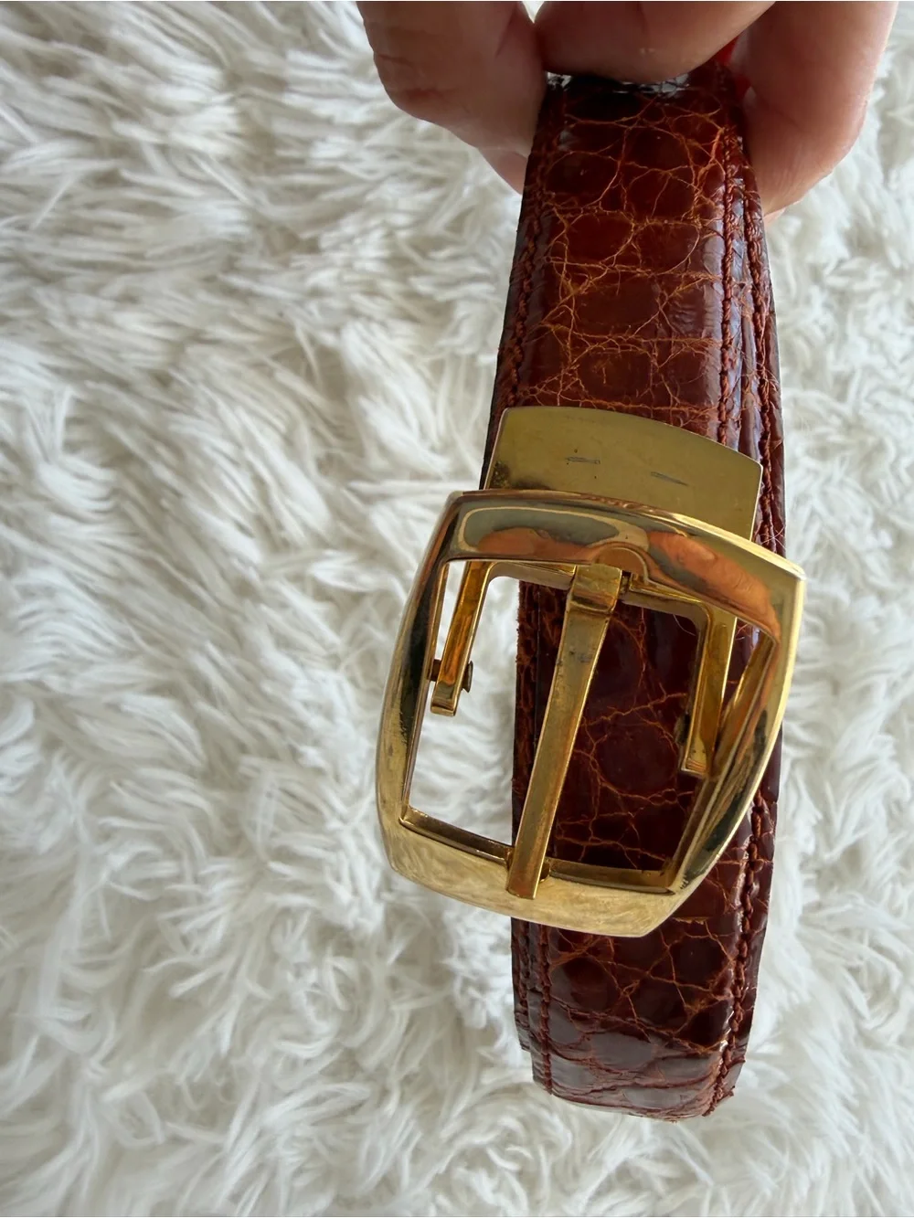 Vintage Rabena Crocodile Belt size 42